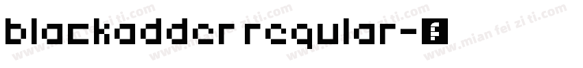 blackadder regular字体转换